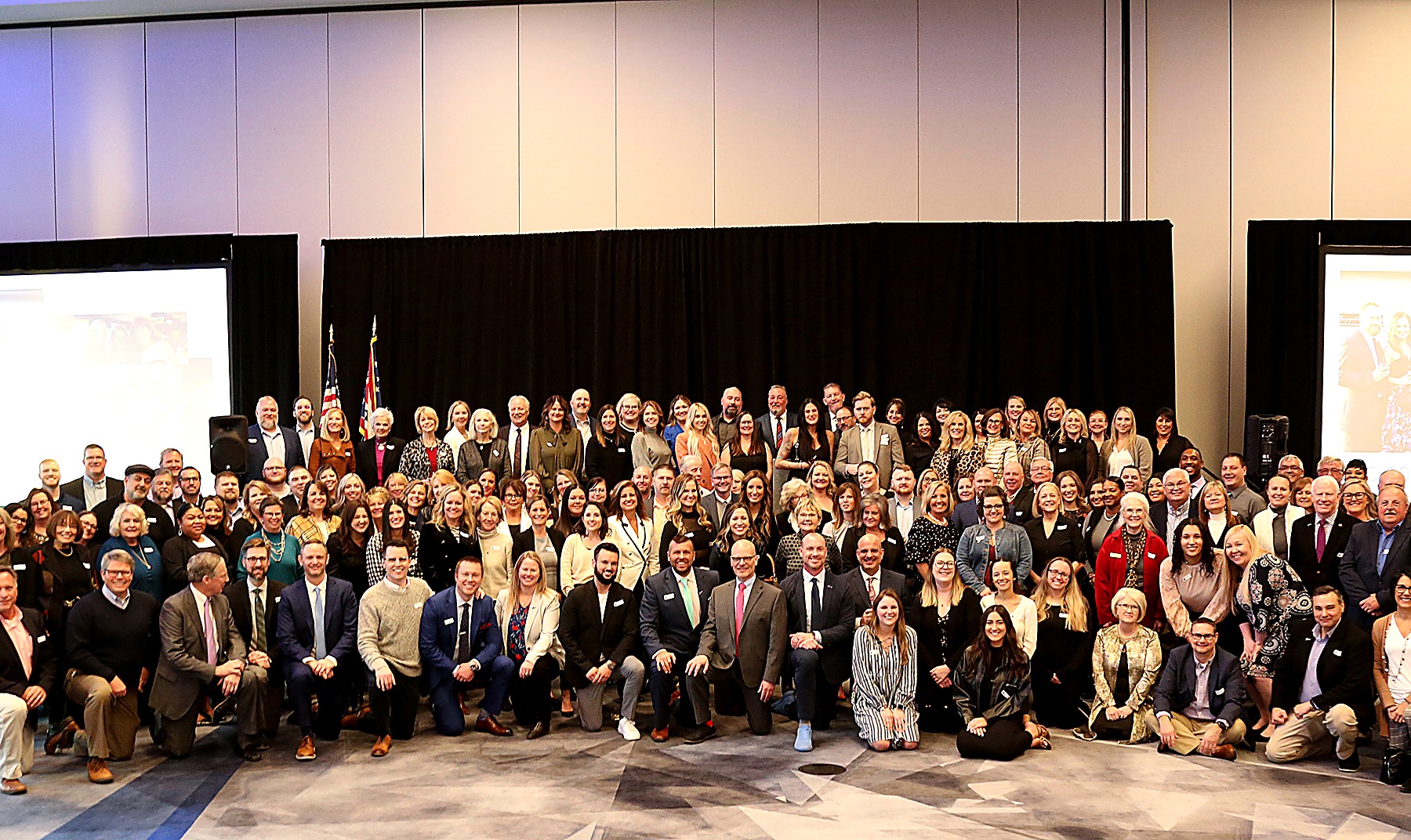 The Danberry team together for a company group photo.